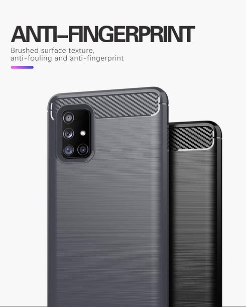 Samsung A71 5G case,Galaxy A71 5G case with HD Screen Protector, Soft TPU Slim Fashion Non-Slip Protective Phone Case Cover for Galaxy A71 5G (Nav...
