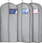 MISSLO 4" Gusseted Garment Bags for Hanging Clothes 43" Suit Bags for Closet Storage Waterproof Suit Cover Bags Hanging Clothes Storage Bag, 3 Pac...