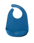 Silicone Baby Bibs | Set of 2 Light Weight Soft Easy to Clean Waterproof Adjustable Fit Baby Bibs (Navy/Powder Blue)...