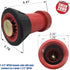 Happy Tree 1-1/2" NPSH Fire Hose Nozzle Polycarbonate Spray Jet Fog Industrial Fireman 1.5" Nozzle 75 gpm Fire Equipment FHSN02...