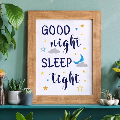 FINGERINSPIRE 6pcs Moon and Star Stencil, Clouds Stencil 11.7x8.3 inch Reusable Star Template, Good Night Baby Room Drawing Stencil for Painting o...