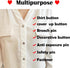 6 Pcs Mini No Sew Crystal Buttons Anti Exposure Fixed Brooches Detachable Reusable Multi-purpose for Clothes(clear,10mm)...
