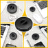 9 Pcs Charging Cord Organizer Black Portable Charger Cord Holder Round Storage Cable Winder Retractable Cable Management Flexible USB Cable Reel f...