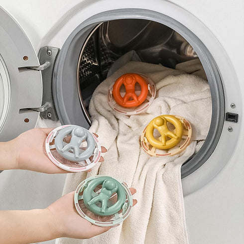4 Pack Reusable Washing Machine Lint Catcher, Removable Hair Filter Cleaning Mesh Bag, Household Floating pet Fur Catcher...