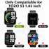 2 Pack Protective Case Compatible with TOZO S3 Smart Watch Screen Protector, Hard PC Bumper Cover Built-in Tempered Glass for TOZO S3 1.83” Watch ...