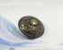 Bezelry 12 Pieces Embossed Flower Domed Metal Shank Buttons. 21mm (13/16 inch) (Antique Brass)...