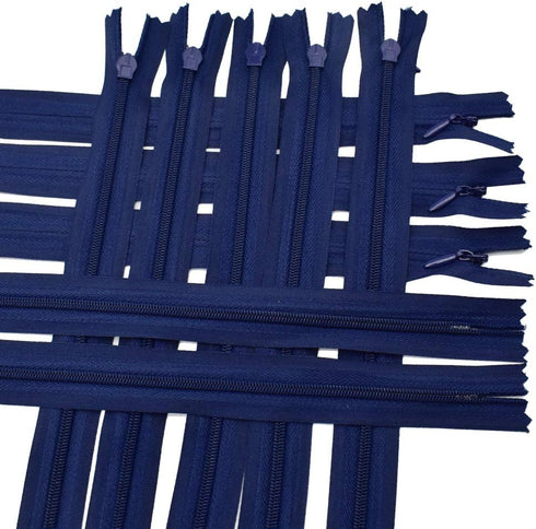 40Pcs 20 Inch Nylon Invisible Zippers Sewing for Tailor Sewing Crafts, Dresses, Skirts, Pillows DIY Crafter's Special (Navy)...