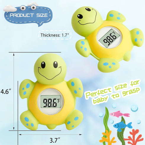 Baby Bath Thermometer (Upgraded Version) with Automatic Water Induction Switch, Baby Bath Float and Play Toy for Infant, Smart Accurate Bathroom S...