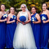 Artificial Flowers 25pcs Real Looking Royal Blue Foam Fake Roses with Stems for DIY Wedding Bouquets White Bridal Shower Centerpieces Arrangements...