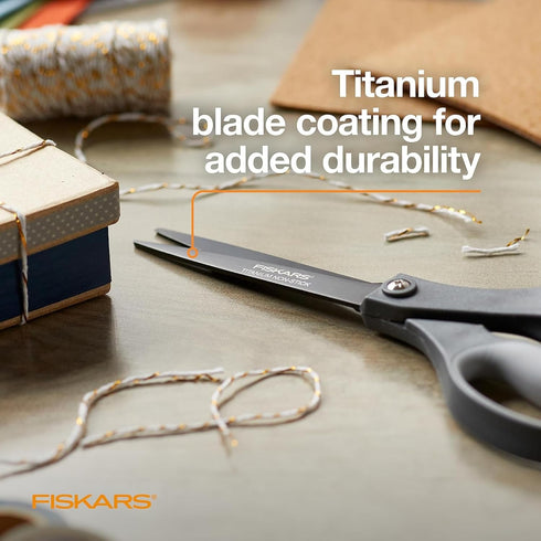 Fiskars Everyday Softgrip Non-stick Titanium Scissors (8")...