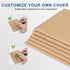 Small(Mini) Pocket Notebook Set, DIY Kraft Brown Cover, Quality Blank Unlined Material,Attention to Detail,5.1" X 3.5", 22 Pages Per Notebook, 6-P...