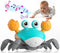 Crawling Crab Baby Toy - Infant Tummy Time Crab 3 4 5 6 7 8 9 10 11 12 Crab Toys for Babies Boy 3-6 6-12 Learning Crawl 9-12 12-18 36 Months Walki...