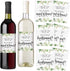 Printed Party Bridesmaid Proposal Wine Bottle Label Gift, Greenery, Set of 8...
