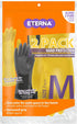 ETERNA Multi-Purpose Handprotection Glove, Gloves for Kitchen, Laundry and Household Cleaning, Improved Grip, Flexible, Size M, 2 Pairs (Pack of 3...