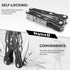 Multitool with Safety Locking,16-in-1 Multi Tool Stainless Steel Pocket Knife Set with Pliers, Upgrade Camping Tool Gifts for Men,for Survival, Ca...