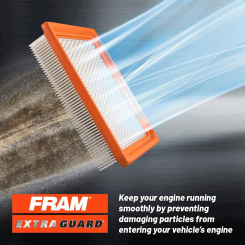 FRAM Extra Guard CA11450 Replacement Engine Air Filter for Select 2013-2018 Nissan Altima (2.5L) Models, Provides Up to 12 Months or 12,000 Miles ...