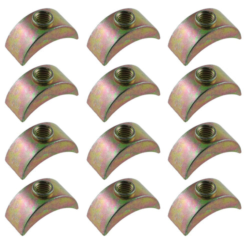 12PCS M6 24mm/0.94in Half Moon Nuts Washer Spacer Furniture Hardware Accessories for Furniture Connect...