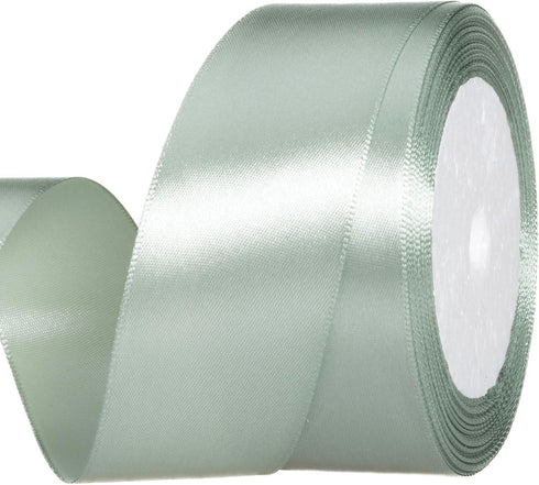 ATRBB 25 Yards 1-1/2 inch Wide Satin Ribbon Perfect for Wedding,Handmade Bows and Gift Wrapping(Sage Green)...