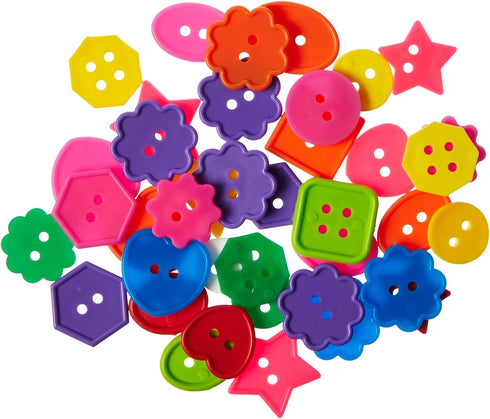Roylco Inc. Bright Buttons, 1 Pound, Assorted...