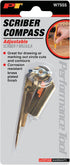 Performance Tool W7555 8-Inch Adjustable Precision Pencil Compass with Brass Finish...