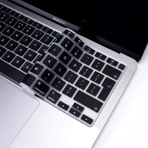 English Language Silicone Keyboard Cover A2179 Silicone Protective Skin Keyboard Protector for MacBook Air 13 inch with Touch ID A2337 M1 Chip EU ...