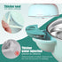Double-Layer 316 Stainless Steel Baby Bowls with Non-Slip Silicone Suction Cup Insulated Toddler Bowls with Airtight Lids Dinner Plates Set with F...