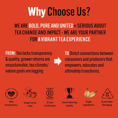 Tea Rebellion 25g Kumari Gold Made from loose leaf tea with Pure and Authentic Organic Black Tea, High Mountain Tea with One Leaf and Bud, Healthy...