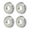 F6001ZZ 4PCS Flange Ball Bearing 12×28×8mm Double Metal Shielded Flanged Bearing Chrome Steel ABEC-1(P0) Z2 Deep Groove Ball Bearing for Industria...