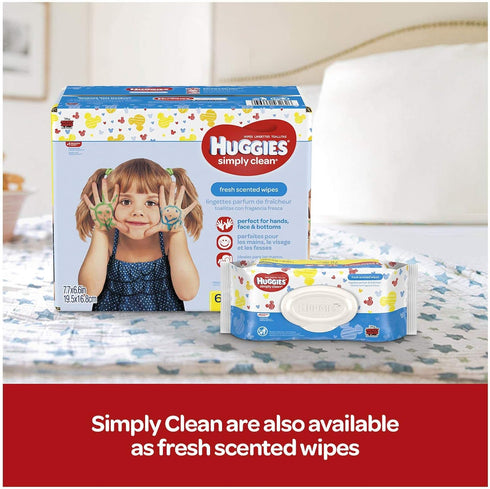 Huggies Simply Clean, Fragrance-free Baby Wipes, 24 Sheets...