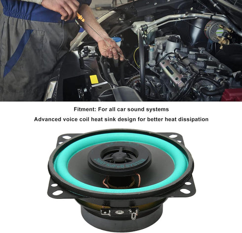 Car Speakers,100W 4 Inch Car Loudspeaker, Wear Resistant High Fidelity Coaxial Loudspeaker for Car Sound Systems...