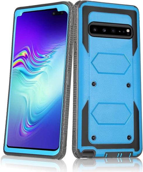 Asuwish Phone Case for Samsung Galaxy S10 5G Cover Hybrid Rugged Shockproof Hard Drop Proof Full Body Protective Heavy Duty Mobile Slim Cell Acces...