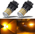 iBrightstar 3157 LED Bulb Amber, 3157a LED Turn Signal Bulbs Super Bright for Rear Front Blinker Lights and Turn Signal Lights, 2 Pack...