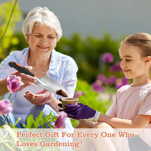 Garden Trowel, Small Spade Shovel for Digging, Hand Shovel for Gardening, Garden Shovel with Ergonomic Non-Slip Handle, Aluminum Heavy Duty Trowel...