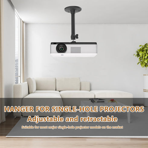 Upgraded Ceiling Wall Projector Mount Compatible with QKK, DR.J, DBPOWER, Anker, VANKYO, AAXA, Jinhoo, PVO, TMY, AuKing, and Most Other Mini Proje...