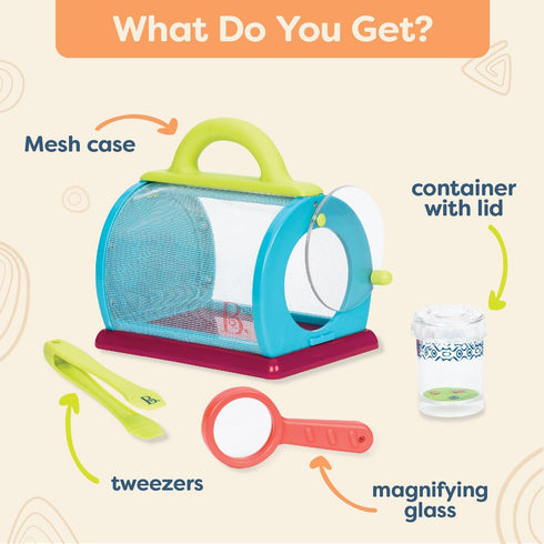 B. toys- Bug Bungalow- Bug Catching Kit- Sports & Outdoors- Insect Catching Set- Summer Toys- Educational & Developmental – 3 Years +...
