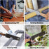 Japanese Hand Saw Woodworking Tools, SS SHOVAN Double Edged 11/17 TPI Flush Cut Saw, Wooden Handle Pull Saw Small Handsaw for Fine Cutting Wood...