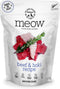 Meow Beef & Hoki Freeze Dried Raw Cat Food, Mixer, or Topper, or Treat - High Protein, Natural, Limited Ingredient Recipe 1.7 oz...
