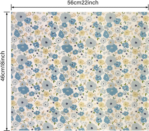 8 Pieces 18" x 22" (46cm x 56cm) Cotton 100% Floral Printed Sewing Supplies Fabric for Quilting Patchwork, DIY Craft, Scrapbooking Cloth...