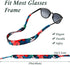 Flutesan 6 Pieces Floating Sunglasses Strap Hawaiian Float Neoprene Eyewear Retainer Summer Glasses Strap Sport Glasses Holder for Men Women...