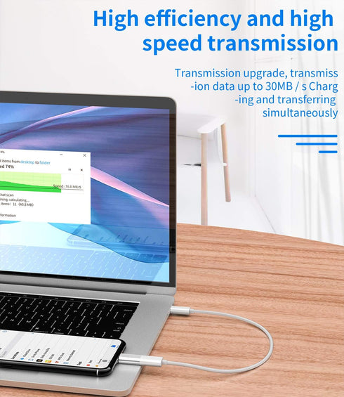 USB C to Lightning Adapter PD Fast Charge USB C Female to Lightning Male Type-C Cable to Lightning Converter data transmission (3 Pack) Compatible...