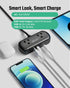 2Ft Extension Cord, SUPERDANNY Mini Surge Protector with 2 Wide-Spaced Outlets, USB Power Strip, 3 USB-A 1 USB-C, Flat Plug, Compact Size Desktop ...