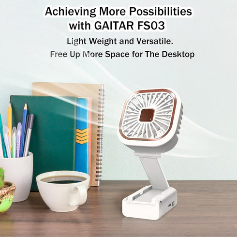 Handheld Mini Fan, 3 IN 1 Small Portable Fan, USB Rechargeable Folding Personal Fans with Strong Airflow 2 Speeds, Lanyard, Multi-Functional, 4 Co...
