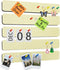 Bulletin board, Jeethemy Felt Pin Board Bar Strips, Self Adhesive Cork Boards for Walls with 35 Push Pins for Bedrooms Offices Home Decoration,5 P...