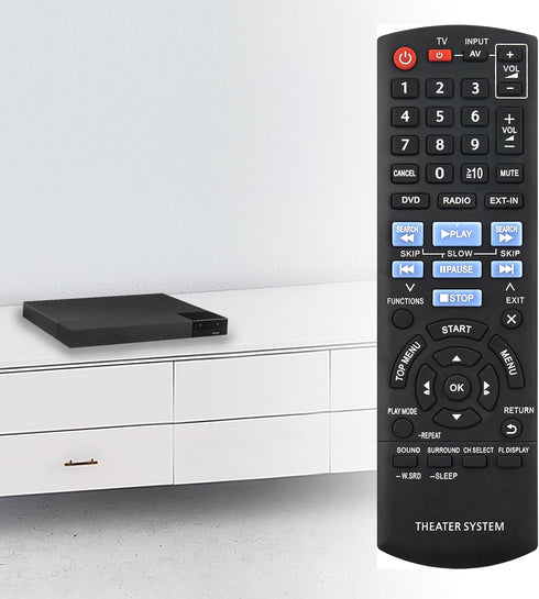 New N2QAYB000694 Replace Remote Fit for Panasonic DVD Home Theater Sound System SC-XH70 SA-XH70 SC-XH170 SA-XH170 SB-HF171 SB-HC171 SB-HS171 SB-HW...
