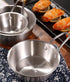2Pcs Makgeolli Bowls, 304 Stainless Steel Korean Traditional Bowls Round Rice Bowl Wine Cup with Handle, Hiking Soup Dish Food Bowl Camp Cup (Smal...