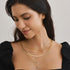 iF YOU 6 Pcs Gold Chokers Necklace Set for Women, 14k Gold Plated CZ Pendant Necklace, Trendy Dainty Snake Chain Layered Necklaces for Jewelry Gif...