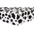 Cow Print Deluxe Flannel Fitted Crib Sheet-Cow Print, Cotton Flannel, Black, White, Fully Elasticized, 10 in Deep Pockets, Fits Standard Crib Matt...