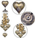 Garden Loving Heart Wind Chimes Outdoor Indoor Decor - with 4 Tubes 6 Bells 7 Hearts Mobile Romantic Wind Catcher, Heart Shaped Windchimes for Hom...