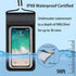 Waterproof Phone Pouch, Large Waterproof Phone Case, Universal Cell Phone Case Dry Bag, Compatible for iPhone, Samsung, All Smartphones Black...