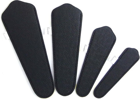 SCISSORFOBZ Designer Scissors Sheaths Shears Protective Covers-4 pcs Assorted Size Value Pack - Textured BLACK Design-#4-315...